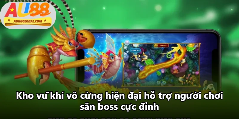 Kho vũ khí vô cừng hiện đại hỗ trợ người chơi săn boss cực đỉnh