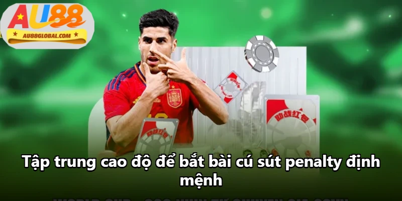 Tập trung cao độ để bắt bài cú sút penalty định mệnh